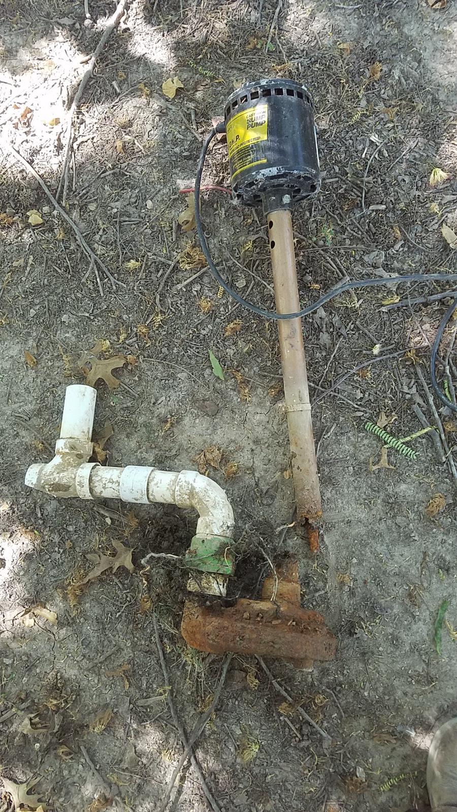 We also replace old worn out sump pumps... like this one.