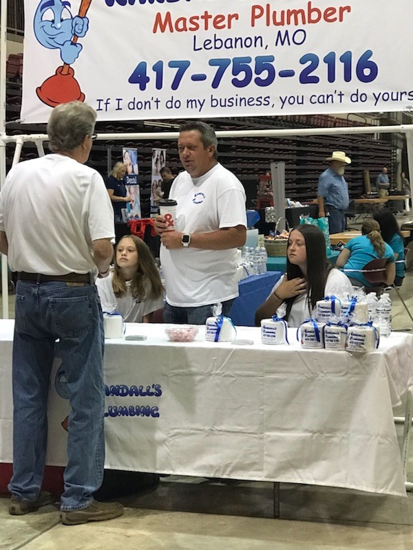 Booth at Cowan Center Trade Show in Lebanon, MO