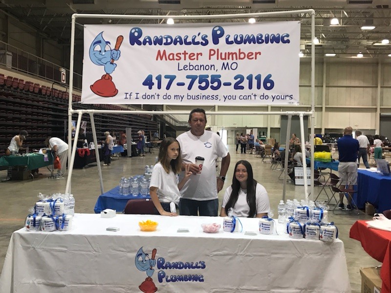 Booth at Cowan Center Trade Show in Lebanon, MO