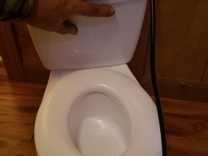 I think my regular sewer auger isn't going to work on the toilet. lol!