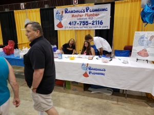 Booth at Cowan Center Trade Show in Lebanon, MO